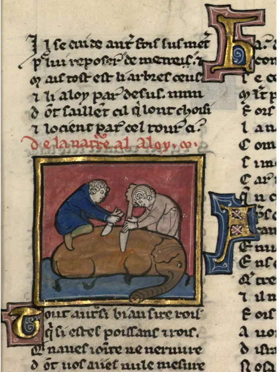 Figure 2 – Chevalerie Judas Macabée, Paris, BnF, Français 15104 (après 1285), f. 6 (aloy)