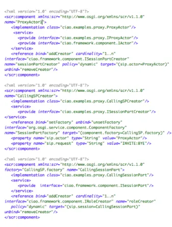 Figure 7: Architecture of the Proxy implemented with DS Components