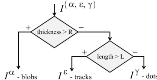 Fig. 2. Flowchart of residual approach. I {α,ǫ,γ} denotes the input image, and I α , I ǫ and I γ the result images.