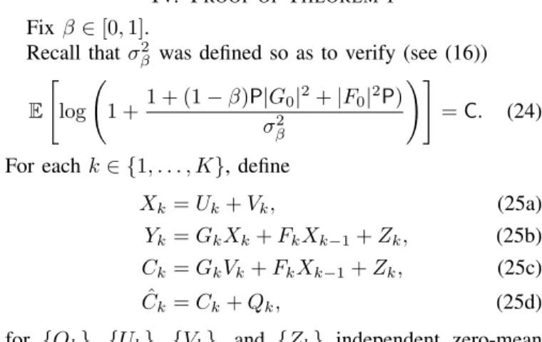 Figure 3 shows the multiplexing gain region for different values of µ. We notice that when µ &lt; 1, for S (F) ≤ 1 2 − µ2 , the multiplexing gain of “slow” messages is constant and solely limited by the fronthaul capacity