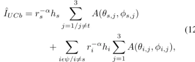 Fig. 2 shows the SINR CDF for a receiver in UC mode, including beamforming with a different number of antennas per sector (M ), and BC mode when considering a very large SFN area, i.e