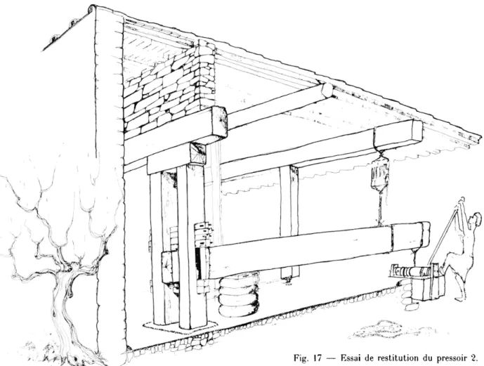 Fig.  17  — Essai  de restitution du  pressoir  2. 