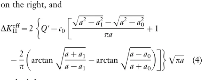 Table 2 Values of the friction stress and effective stress intensity factor determined for (a) CTS and (b) tubular specimens(a)