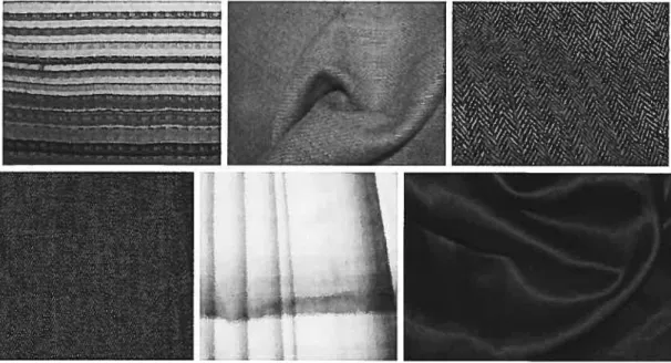 FIG. 3.1 — Quelques photographies de tissus tissés.