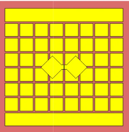 Fig. 2.  Antenna with Classical AMC 