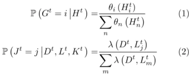Figure 2: Summary of the relation between the random variable of the model.