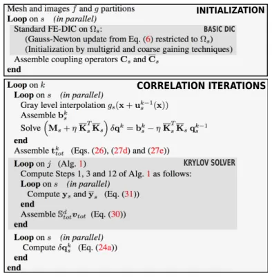 Figure 5. Overview of the proposed DD FE-DIC algorithm.