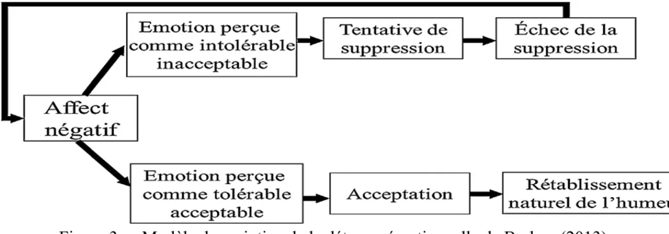 Figure 3.  Modèle du maintien de la détresse émotionnelle de Barlow (2013). 