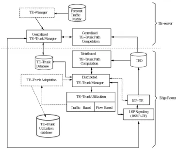 Fig. 3. Hybrid MPLS-TE Approach