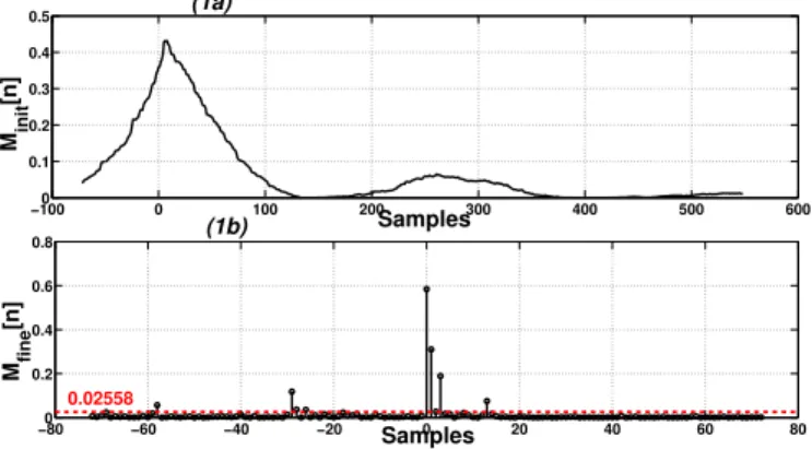 Fig. 1. Plot of Coarse (a) and Fine (b) Timing Metric Functions