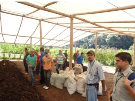 Figura  3.  Diversidade  de  produtos  orgânicos  comercializada  pelos  agricultores  da  associação Tapuio Ecológico, para escolas de Iconha-ES