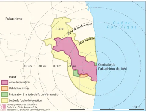 Figure 4. Statut des levées d'interdiction de la zone, situation en 2018