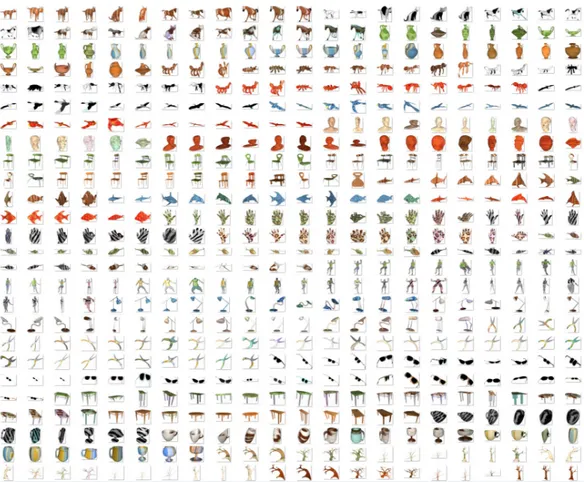 Fig. 1 The collection of textured 3D models used in the comparative study.