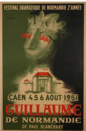 Fig. 2 : Affiche du 2 ème  Festival de Normandie. Archives du Musée de Normandie. 