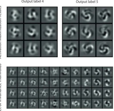 Figure 8.6 (upper) presents several runs of AM on the output units corresponding to labels 4 and 5