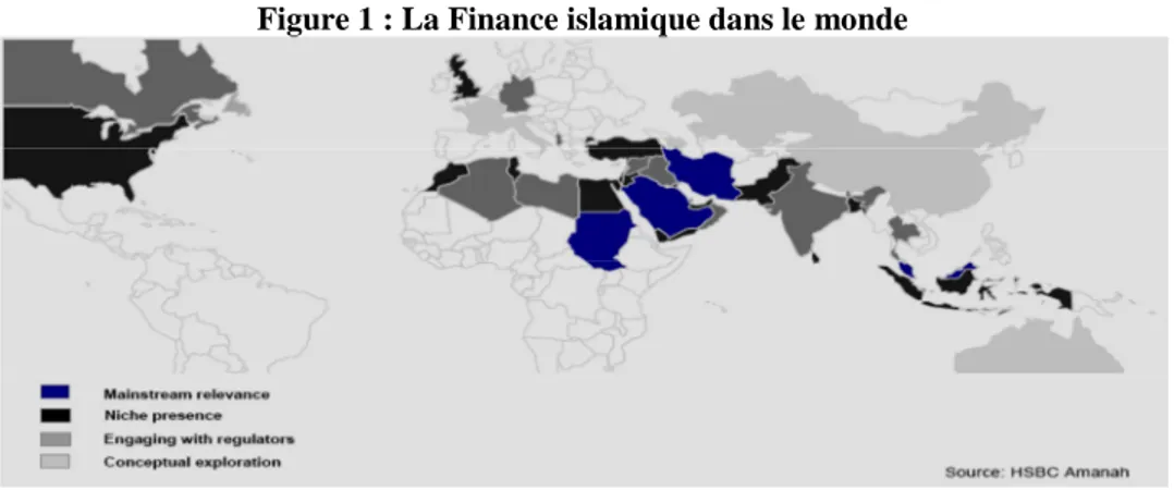Figure 1 : La Finance islamique dans le monde 