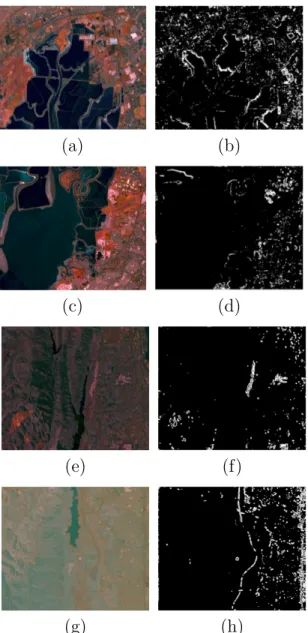 Figure 4.6: Contrast-variance feature segmentations