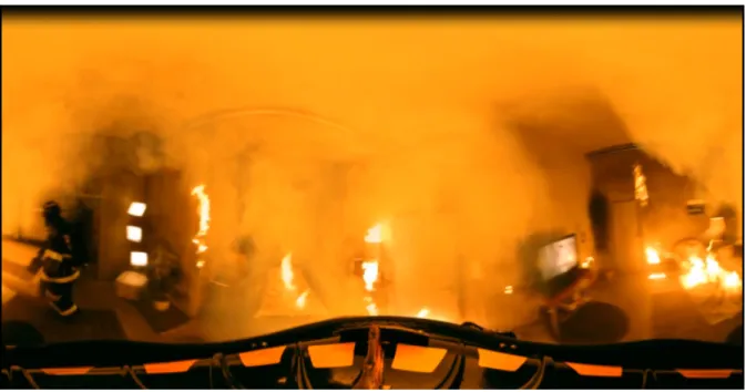 Figure 11. A scene of pre training 360 degrees movie 
