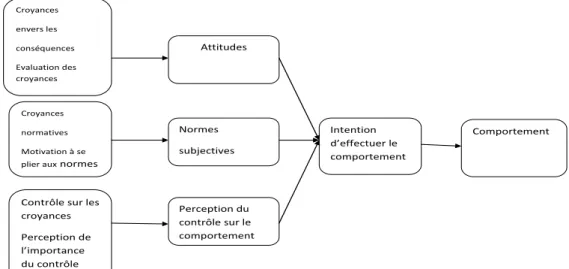 Figure 2.Théorie du Comportement Planifié  