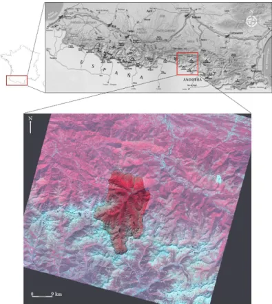 Figure 1. Localisation du site d’étude, la vallée de Bassiès (Haut-Vicdessos) 