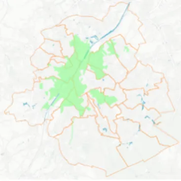 Figure 1. Zone de revitalisation urbaine de la région de Bruxelles-Capitale