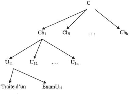 Figure 3.2 : Structure du cours en ligne