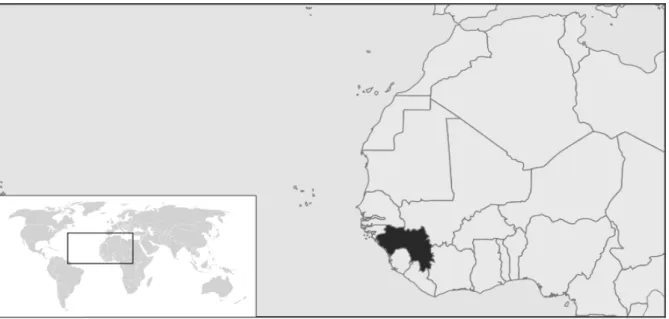 Figure 1 : Carte de localisation de la Guinée 