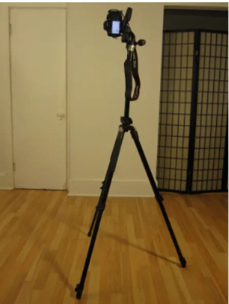 Figure 4.1 – A typical camera setup 4.2.2 Camera positioning and lighting