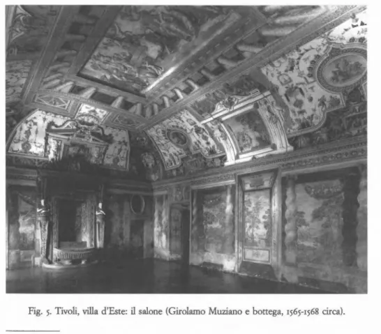 Fig.  5.  Tivoli, villa  d'Este:  il  salone  (Girolamo  Muziano e  bottega,  1565-1568  circa)