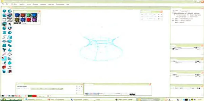 figure 17. Interface graphique du logiciel formZ.