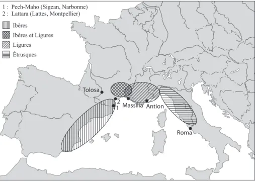 Figure . La Méditerranée entre Étrusques et Ibères