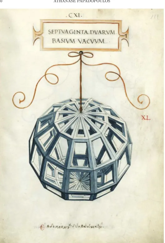 Figure 3. Dessin tir´ e du De divina proportione de Luca Pacioli (Venise, 1469)