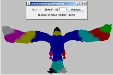 Fig. 4. User interface for rating the segmentations.