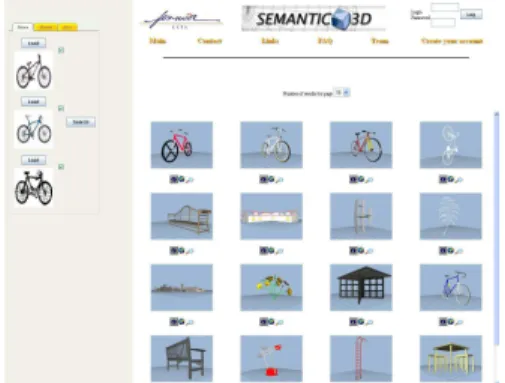 Figure 6: 3D retrieval results using three photos.