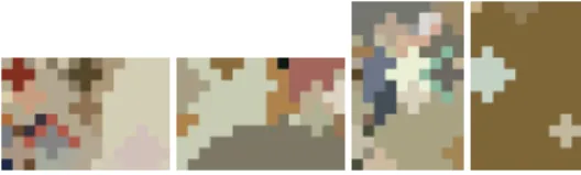 Fig. 3. Samples of the background model M using color marginals from the illuminated manuscript database used in the experimental section.