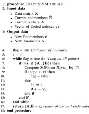 Fig. 4: Complete SAGA+ procedure: outlier detection, end- end-member and associated abundance estimations.