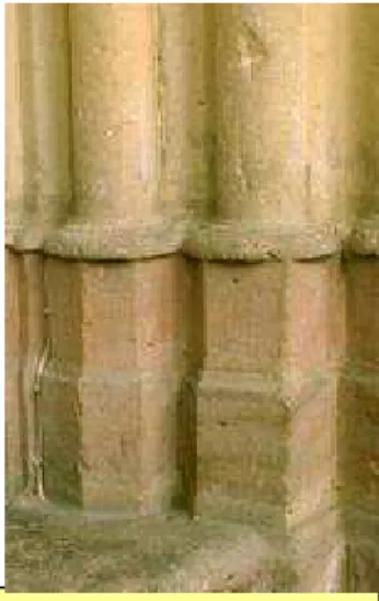 Fig. 2. Saint-Germer-de- Saint-Germer-de-Fly (Oise), chapelle  axiale (1259-1267), base  d’une pile engagée  Fig