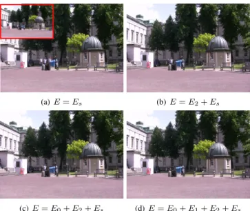 Fig. 13: Impact of the registration method on the inpainting quality.