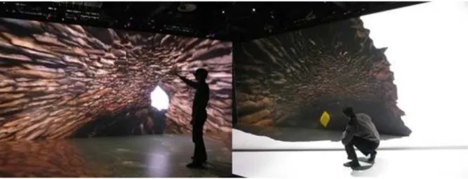Figure 3 Immersive work in the virtual chamber of Carn 