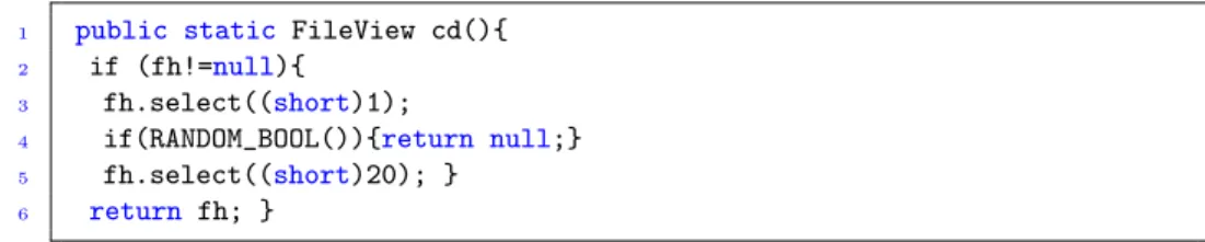 Figure 6: Typical code for accessing files