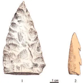 Fig. 13 : Brassempouy, pièces de la collection Dubalen qui n’ont pas été retrouvées. D’après Dubalen, 1881, planche IX, n os 1 et 10.