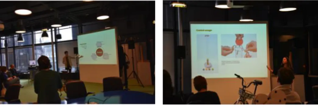 Figure 1. Présentation de Designoscope auprès des participants  