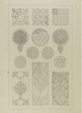 fig. 1. J. Bourgoin, étude, pl. 22 de la Théorie  de l’ornement (1873).  