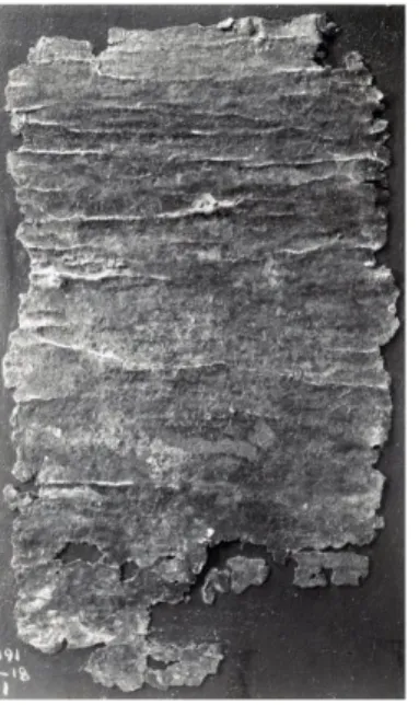 Fig. 1 – Imprécation de Sôtêrianos alias Limbaros contre Ariston  Agios Tychonas, Amathonte, Chypre, fin II e -III e  siècles