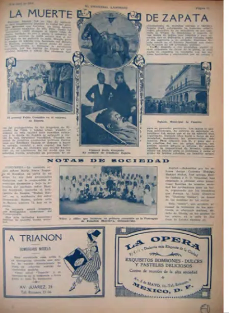 Figure n° 2. El Universal Ilustrado, 18 avril 1919. 