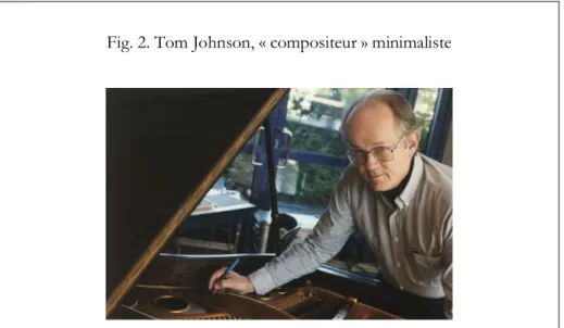 Fig. 2. Tom Johnson, « compositeur » minimaliste 