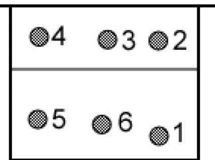 Figure 1. Les différents postes au volley-ball 