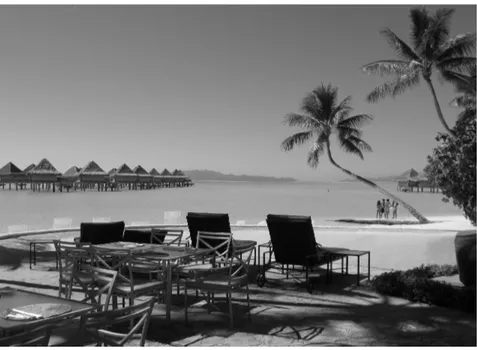 Figure 2 :  Borner l’espace et le regard, cas d’un hôtel  InterContinental de Bora Bora