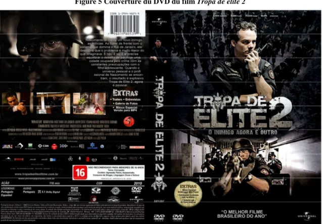 Figure 5 Couverture du DVD du film Tropa de elite 2 