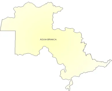 Figura 1 – Mapa do município/ distritos